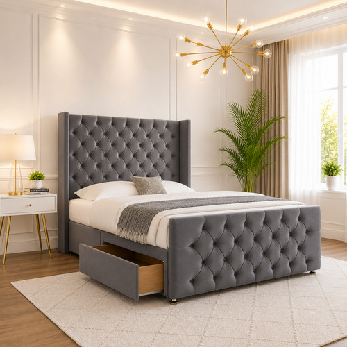 Eva chesterfield plush divan - eva,
