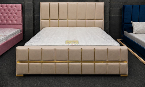 Modern beige upholstered - modern,