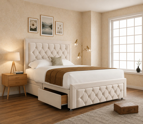Chesterfield divan bed set - divan,