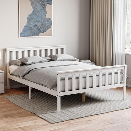 Luxury wooden bed frame - wooden,